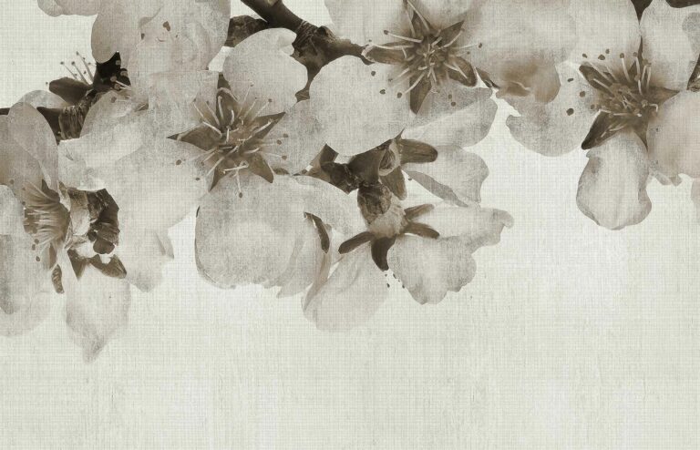 Big Random Flora Beige