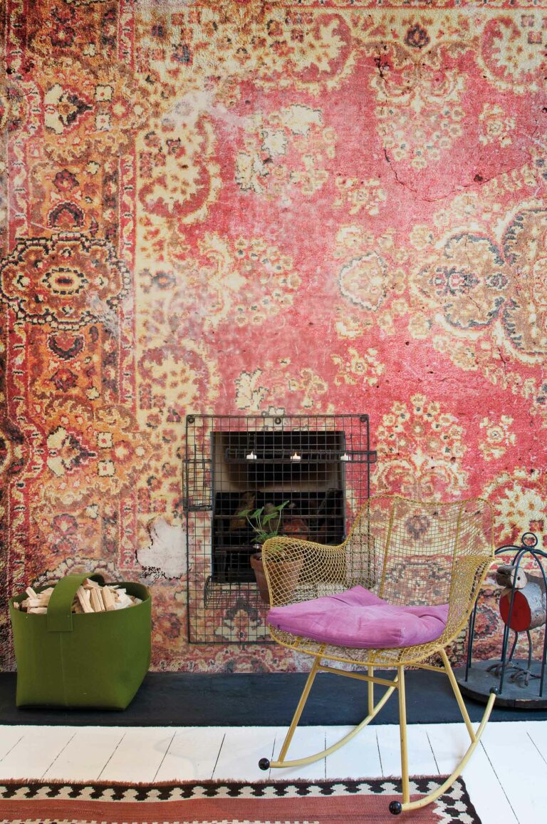 Dark ancient rug