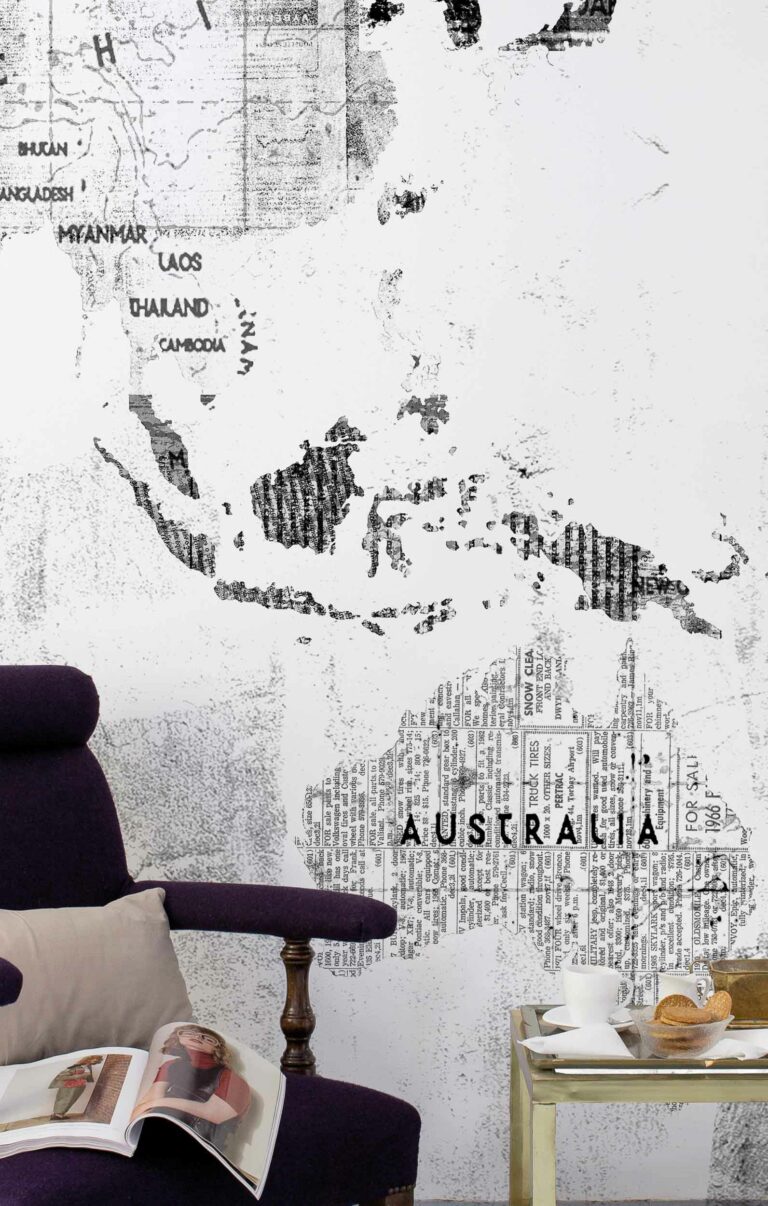 Newspaper map White