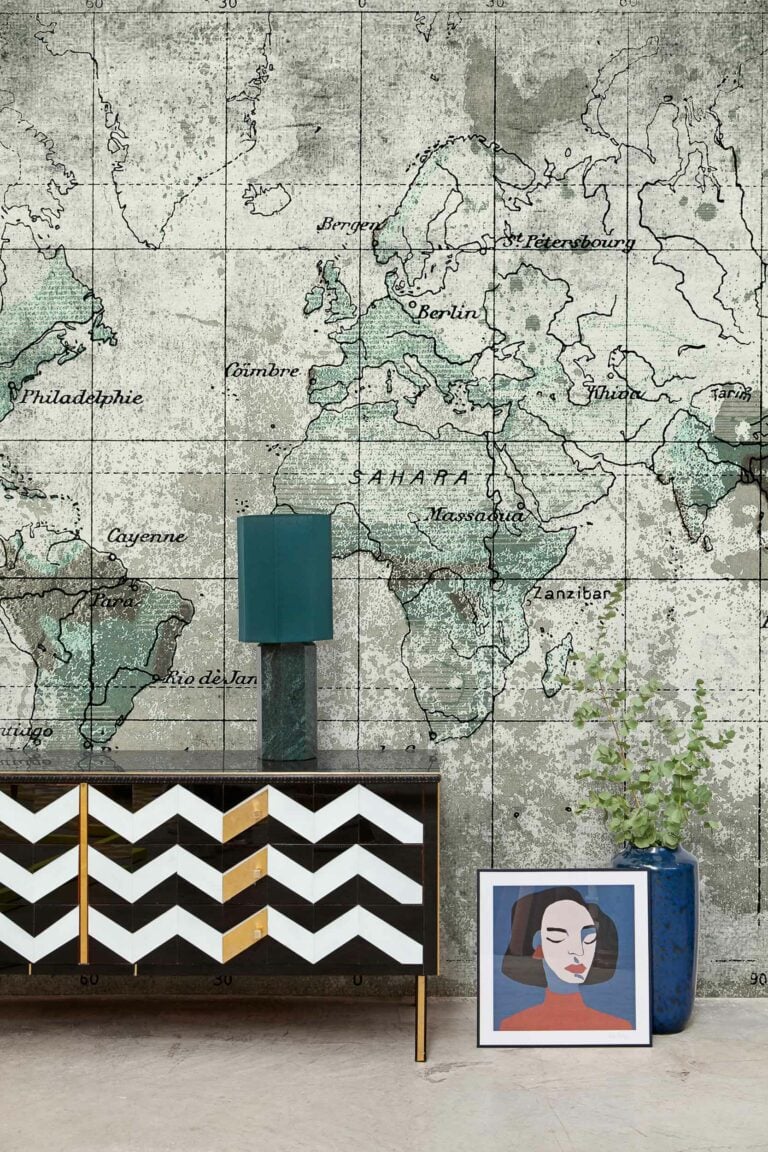 Old Map Blue