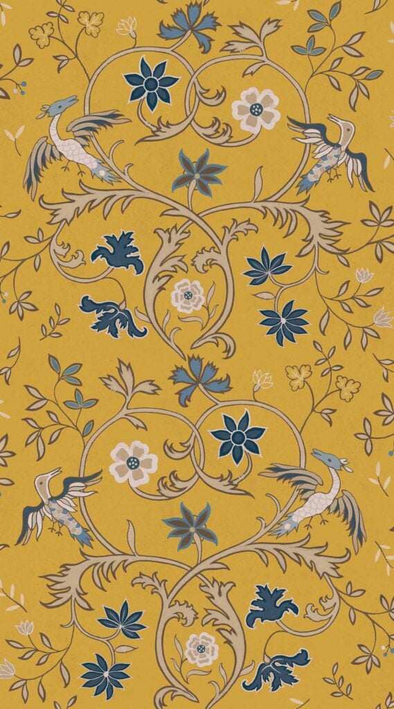 Antwerp Damask Mustard