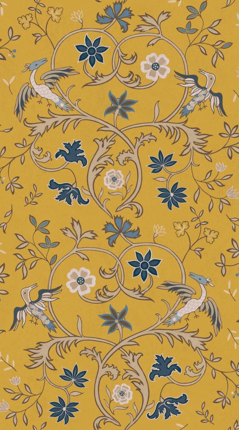 Antwerp Damask Mustard