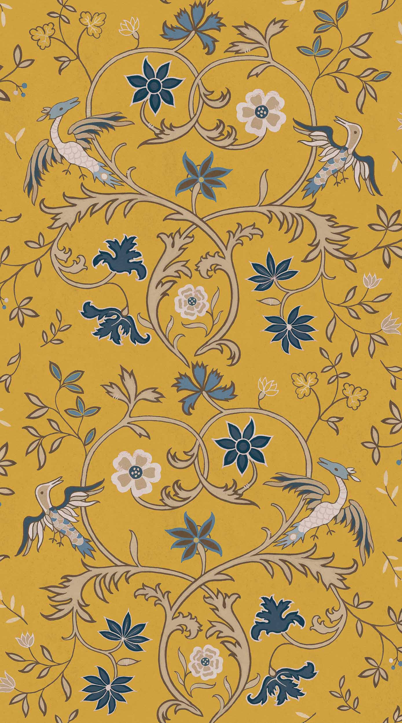 Antwerp Damask Mustard
