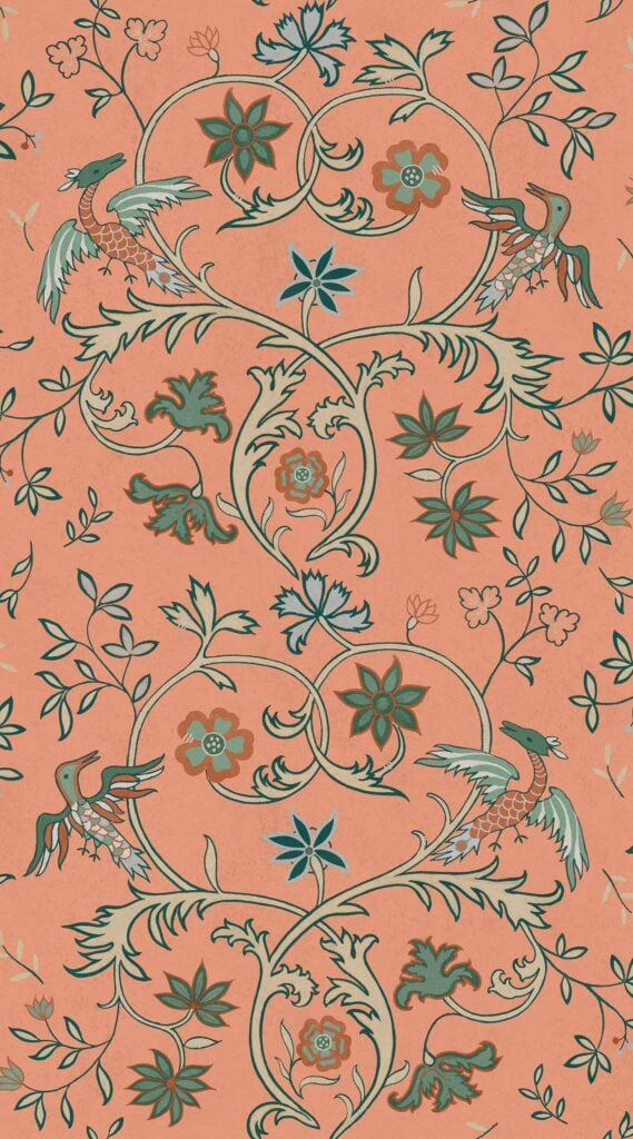 Antwerp Damask Peach