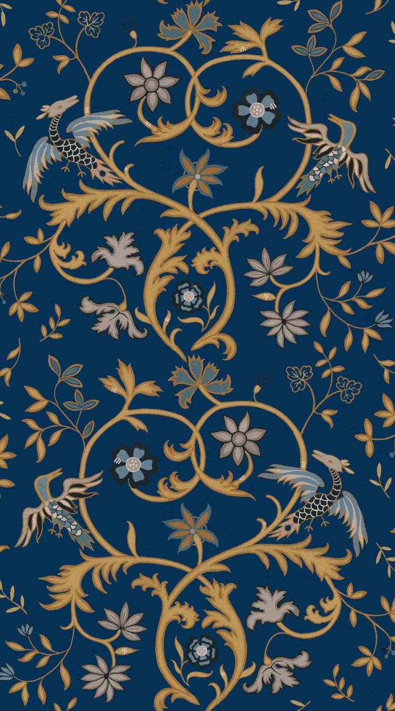 Antwerp Damask Sapphire