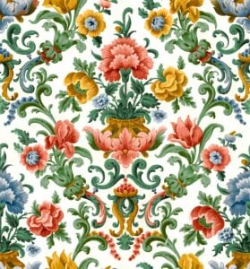 Aranjuez Damask Coral