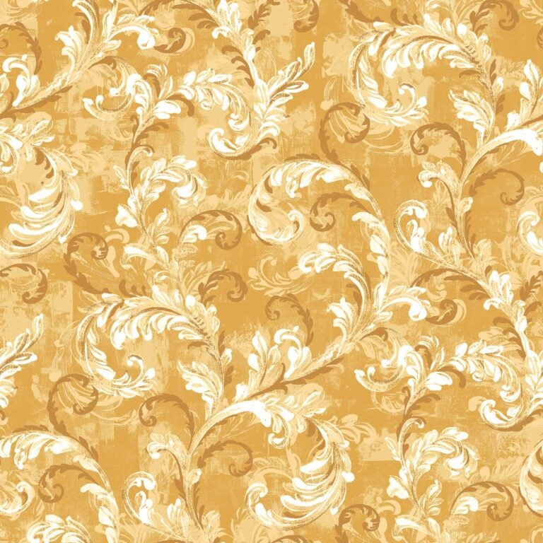 Byzantine Damask Mustard