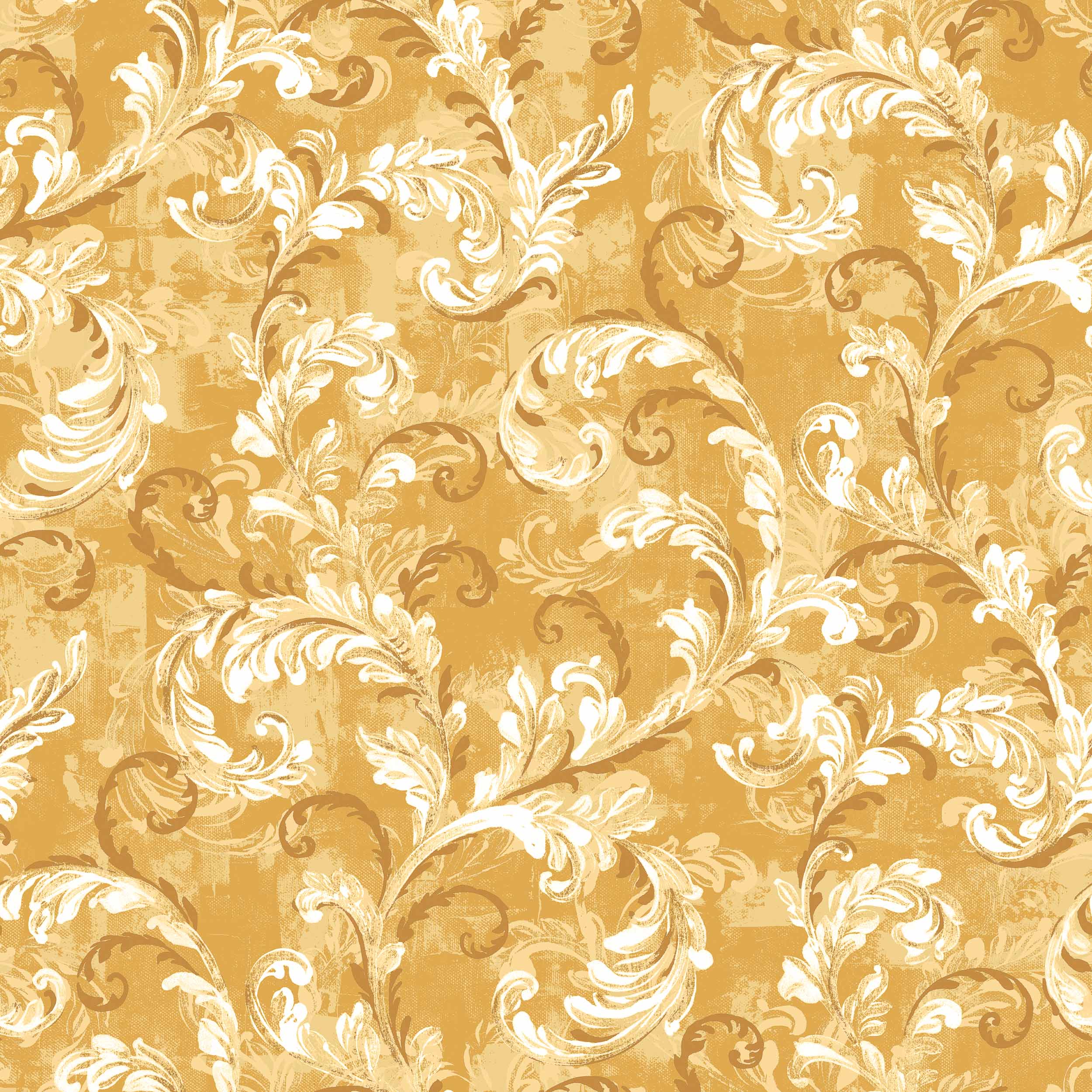 Byzantine Damask Mustard