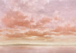 Cumulus Clouds Peach