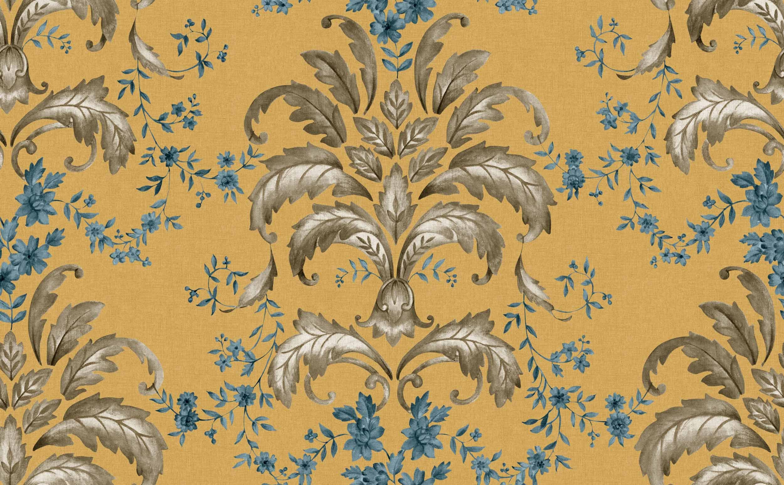 French Damask Mustard
