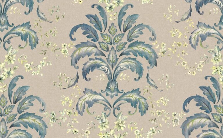 French Damask Sapphire
