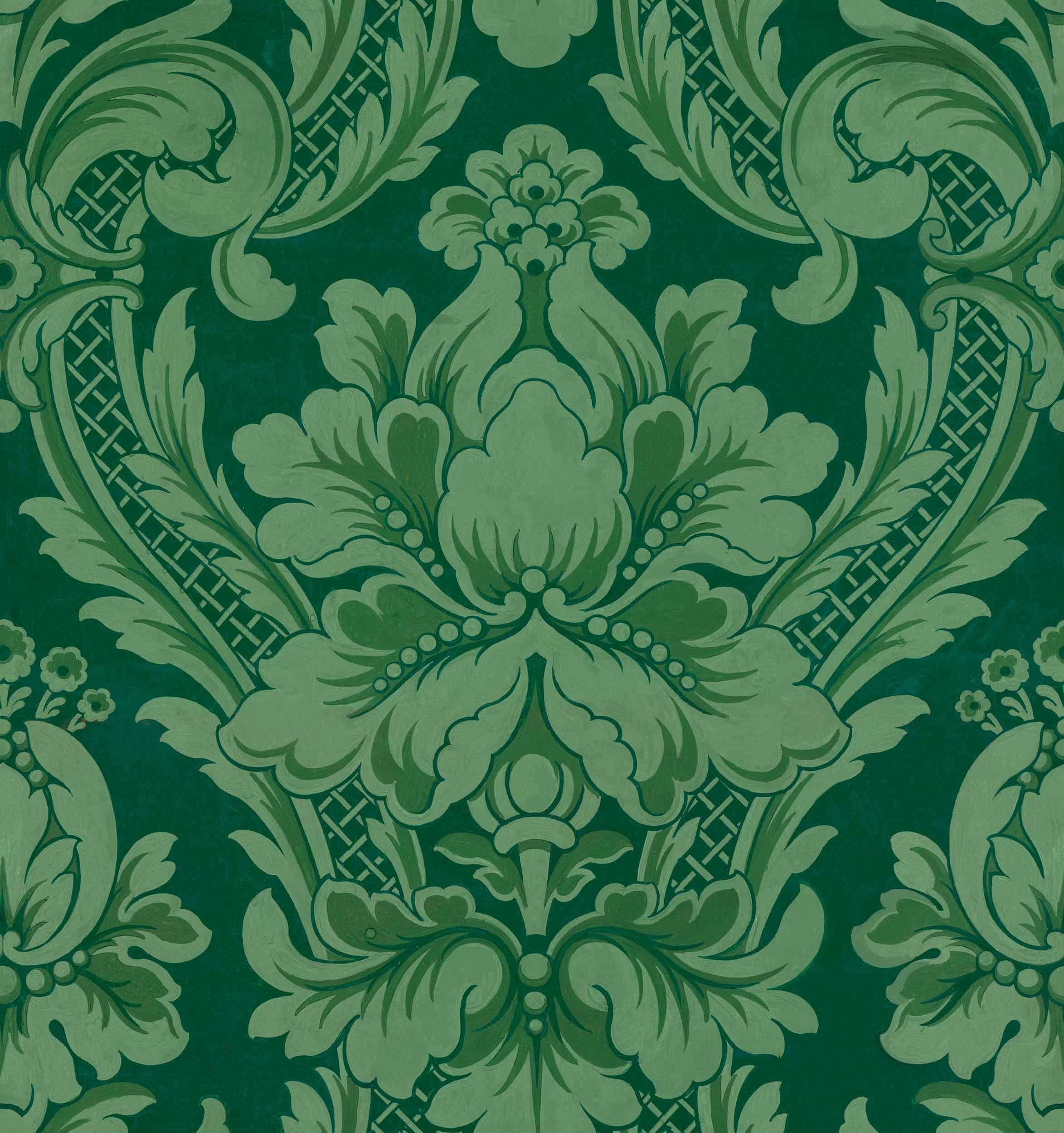 Venetian Damask Emerald