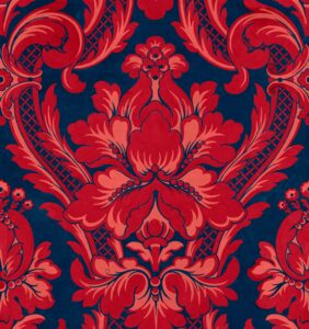 Venetian Damask Vermilion